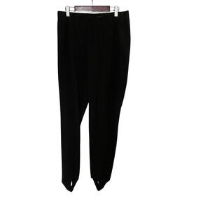 Eileen Fisher Women's Size S Black Tencel Stretch Ribbed Stirrup Pants
